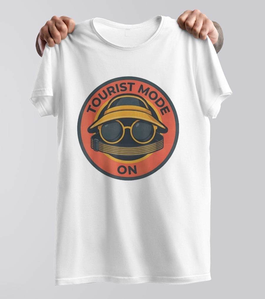 Tourist Mode On Vacation Travel Sightseeing Adventure T-Shirt