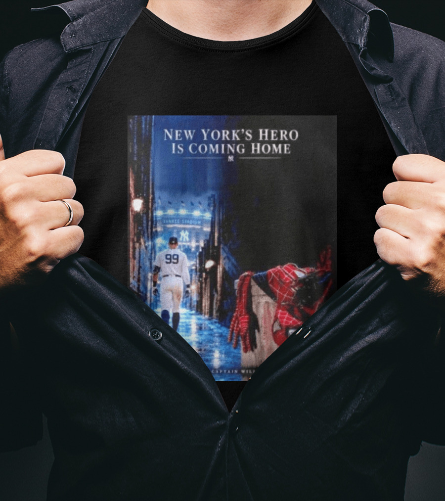 New York's Hero Is Coming Home Yankee Stadium Return Soon The Captain Will Return T-Shirt