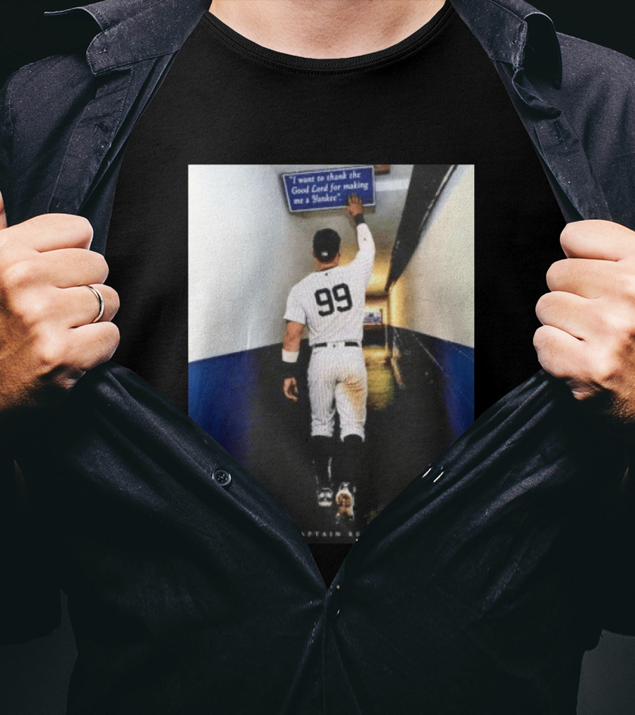 Aaron Judge 99 The Captain Returns New York Yankees Thank The Good Lord T-Shirt