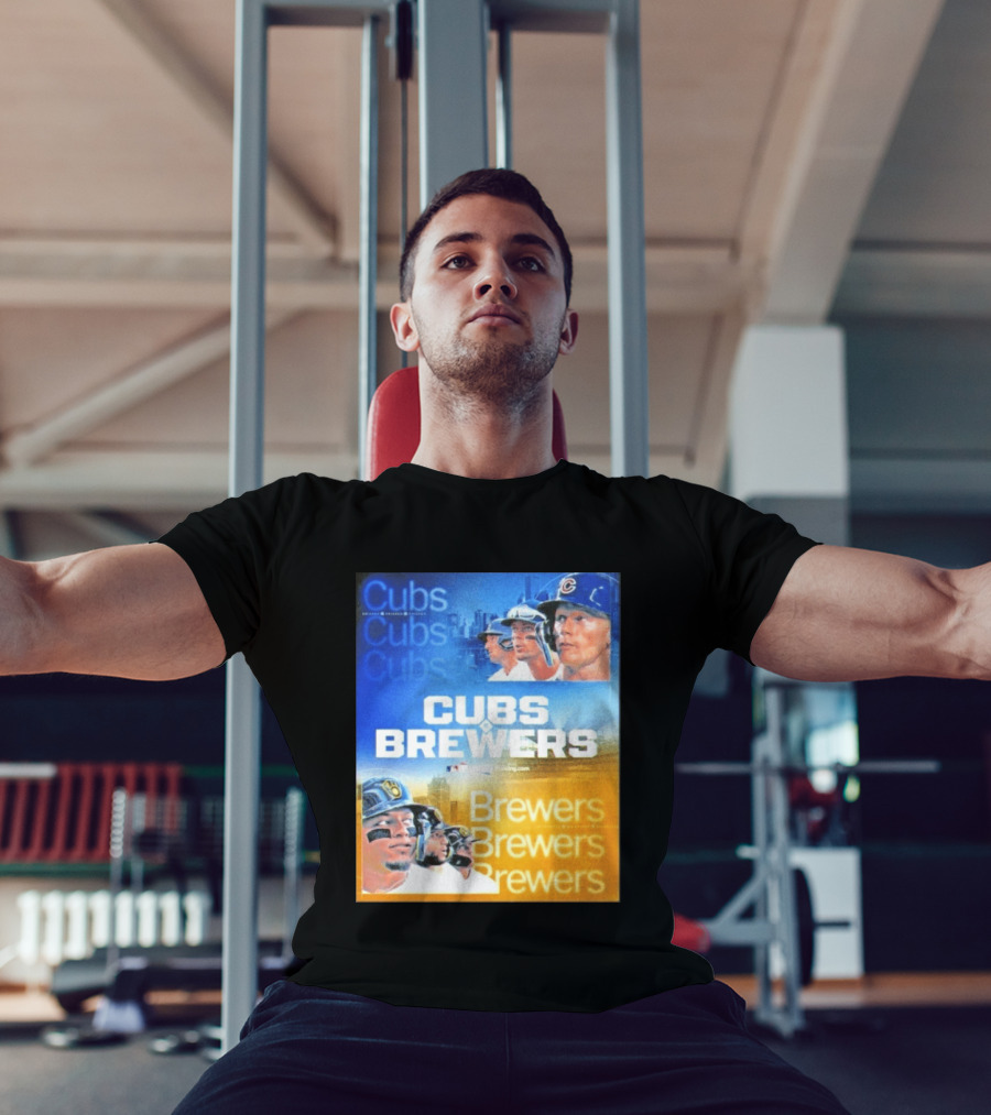 Chicago Cubs Brewers MLB Rivalry Matchup Highlights T-Shirt
