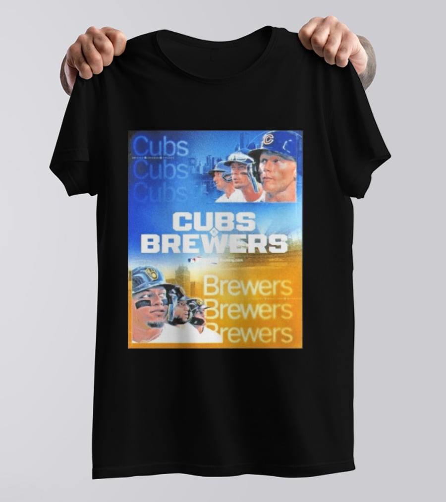 Chicago Cubs Brewers MLB Rivalry Matchup Highlights T-Shirt