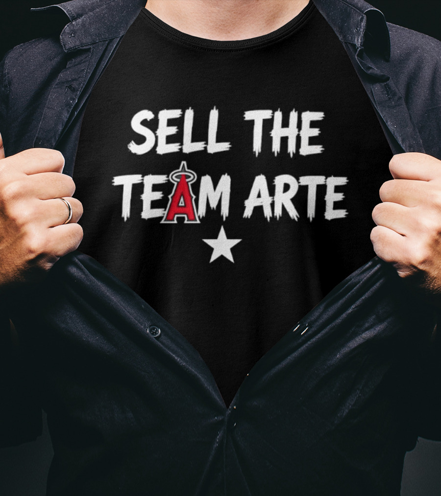 Sell The Team Arte Los Angeles Angels Star T-Shirt