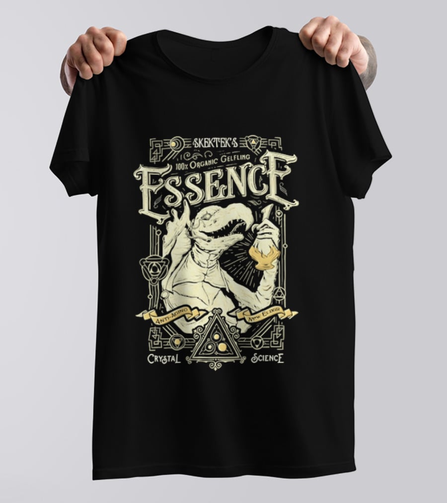 SkekTek's 100 Percent Organic Gelfling Essence Anti Aging New Elixir Crystal Science T-Shirt