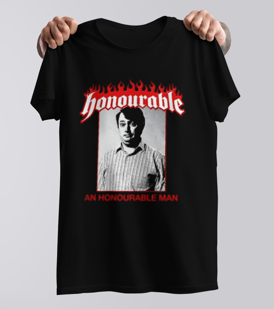 Honourable An Honourable Man Mark Corrigan Flames Frame T-Shirt