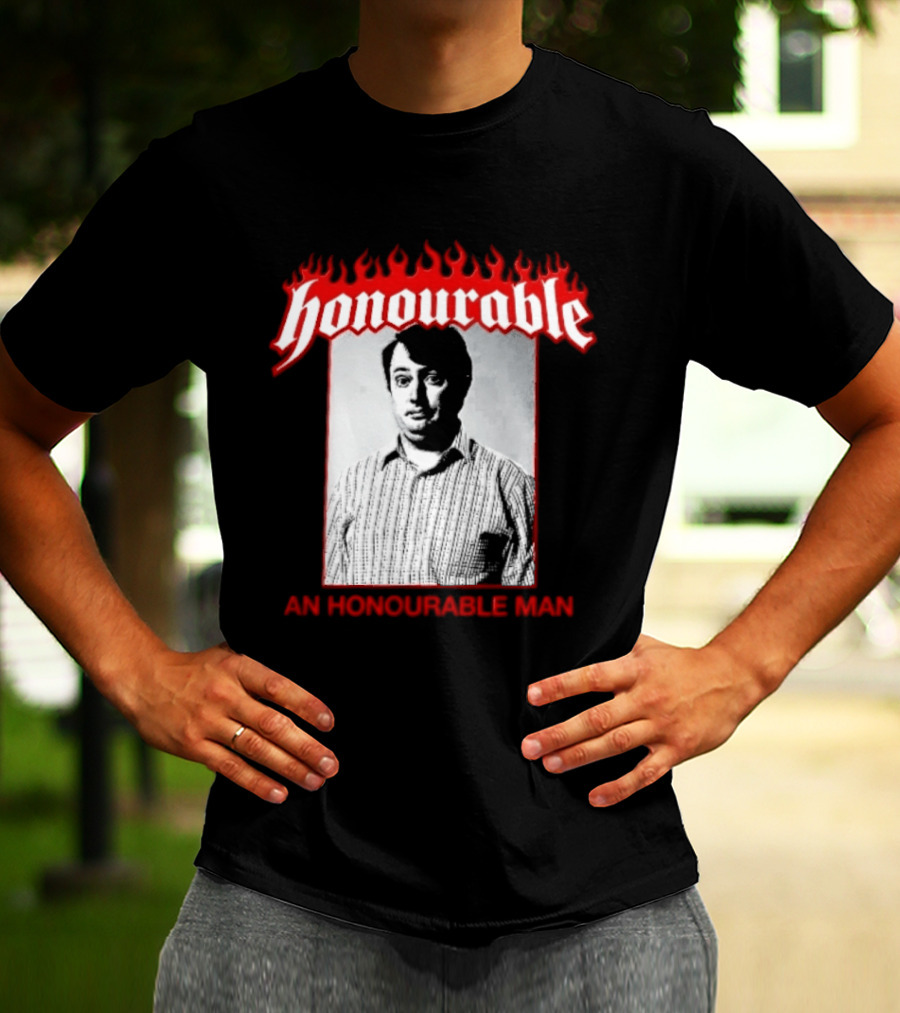 Honourable An Honourable Man Mark Corrigan Flames Frame T-Shirt
