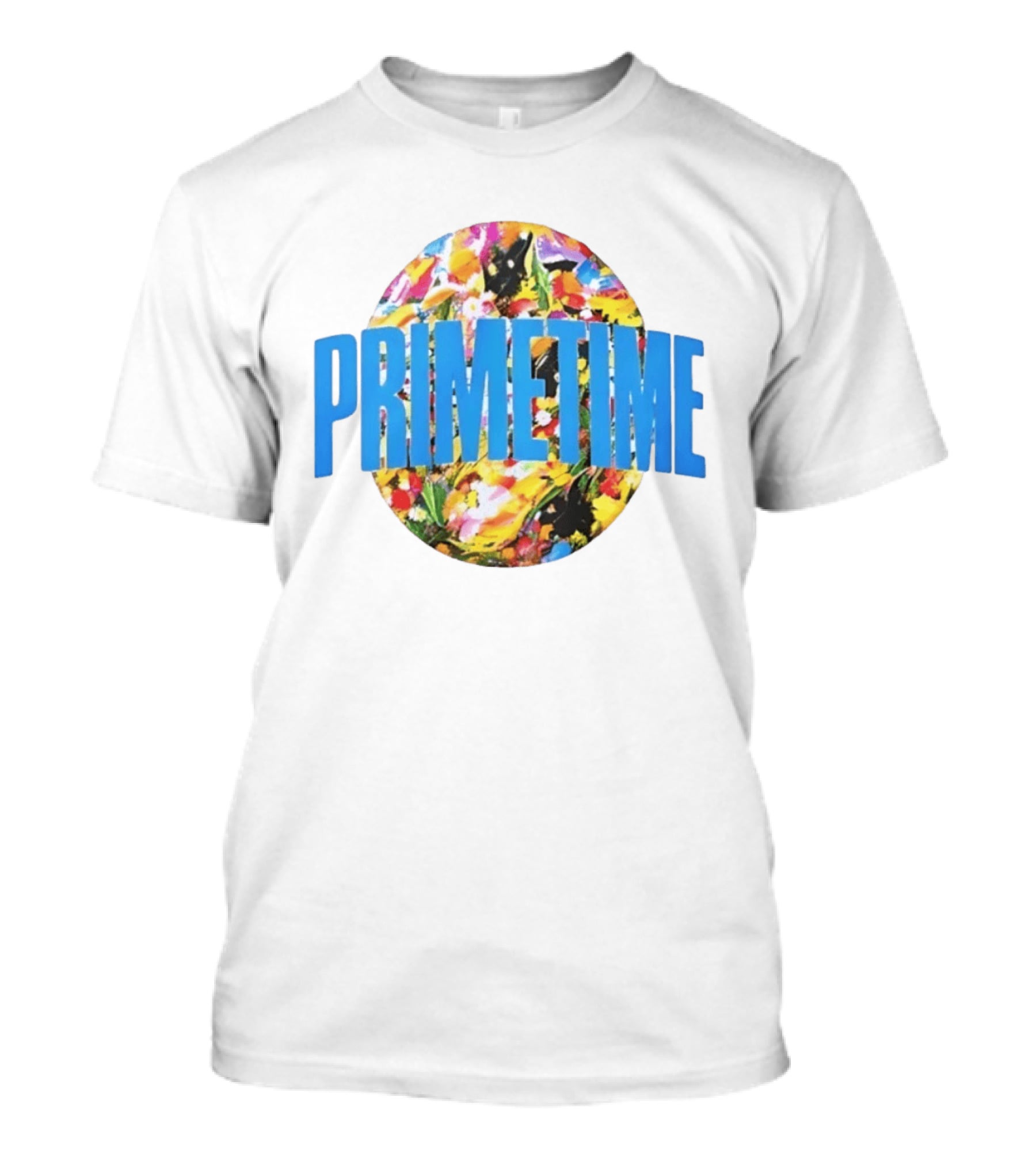 PRIMETIME Bright Floral Colorful T-Shirt