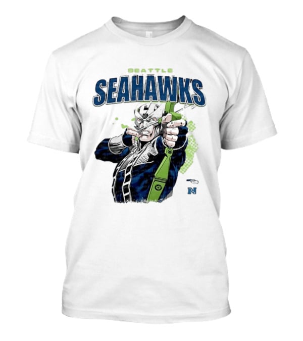 Seattle Seahawks Hawkeye Collaboration NFL Marvel T-Shirt