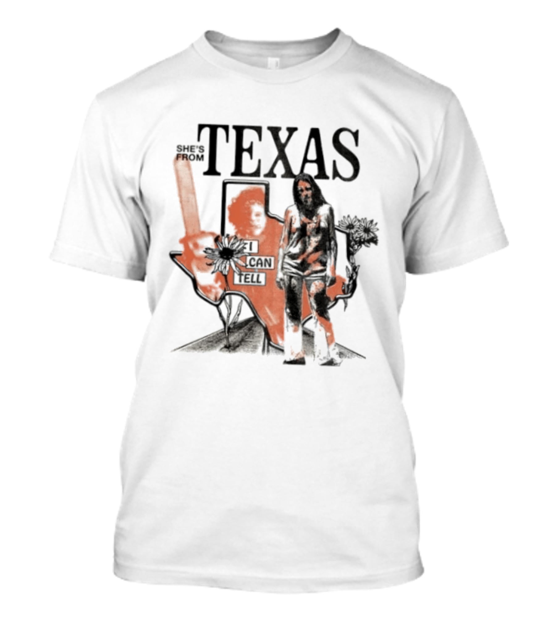 She's From Texas I Can Tell Leatherface Halloween Chainsaw T-Shirt