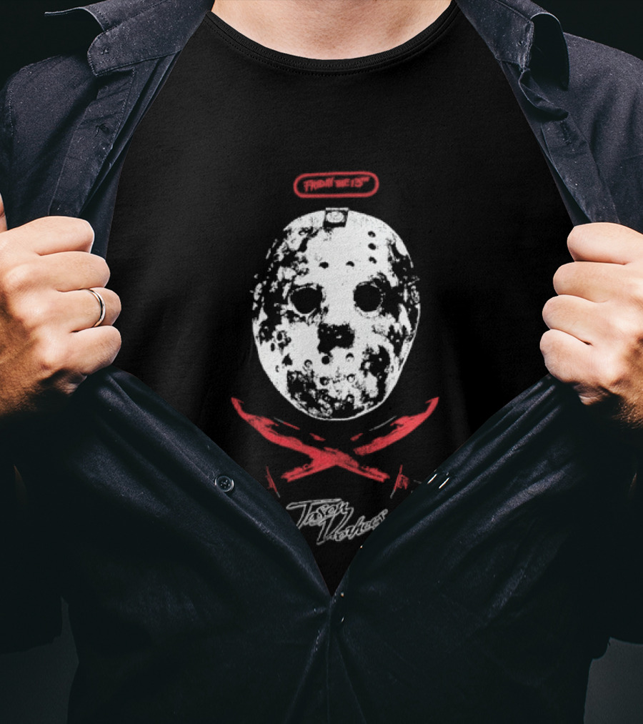 Friday The 13th Jason Voorhees Distressed Mask T-Shirt
