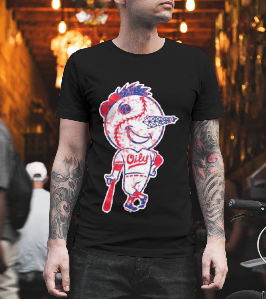Tulsa Drillers Oily Distressed Baseball T-Shirt