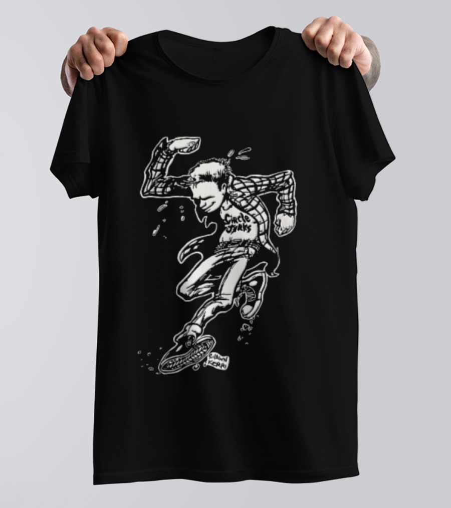 Jerks Shawn Kerri Cartoon Skanking Punk Guy Plaid Flannel T-Shirt