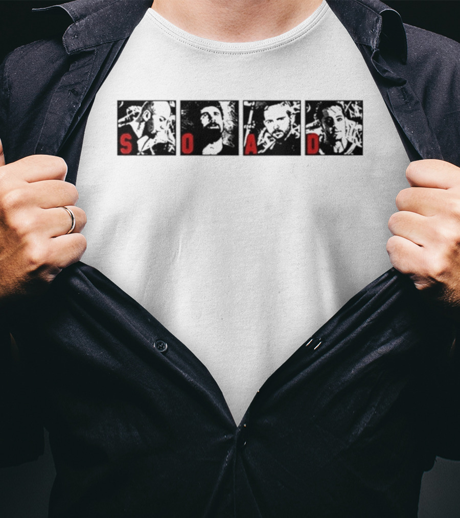 System Of A Down SOAD Band Members Alternative Metal T-Shirt