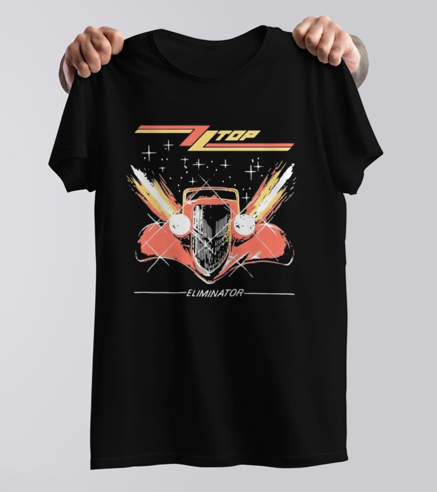 ZZ Top Eliminator Hot Rod Classic Rock Billy Gibbons T-Shirt