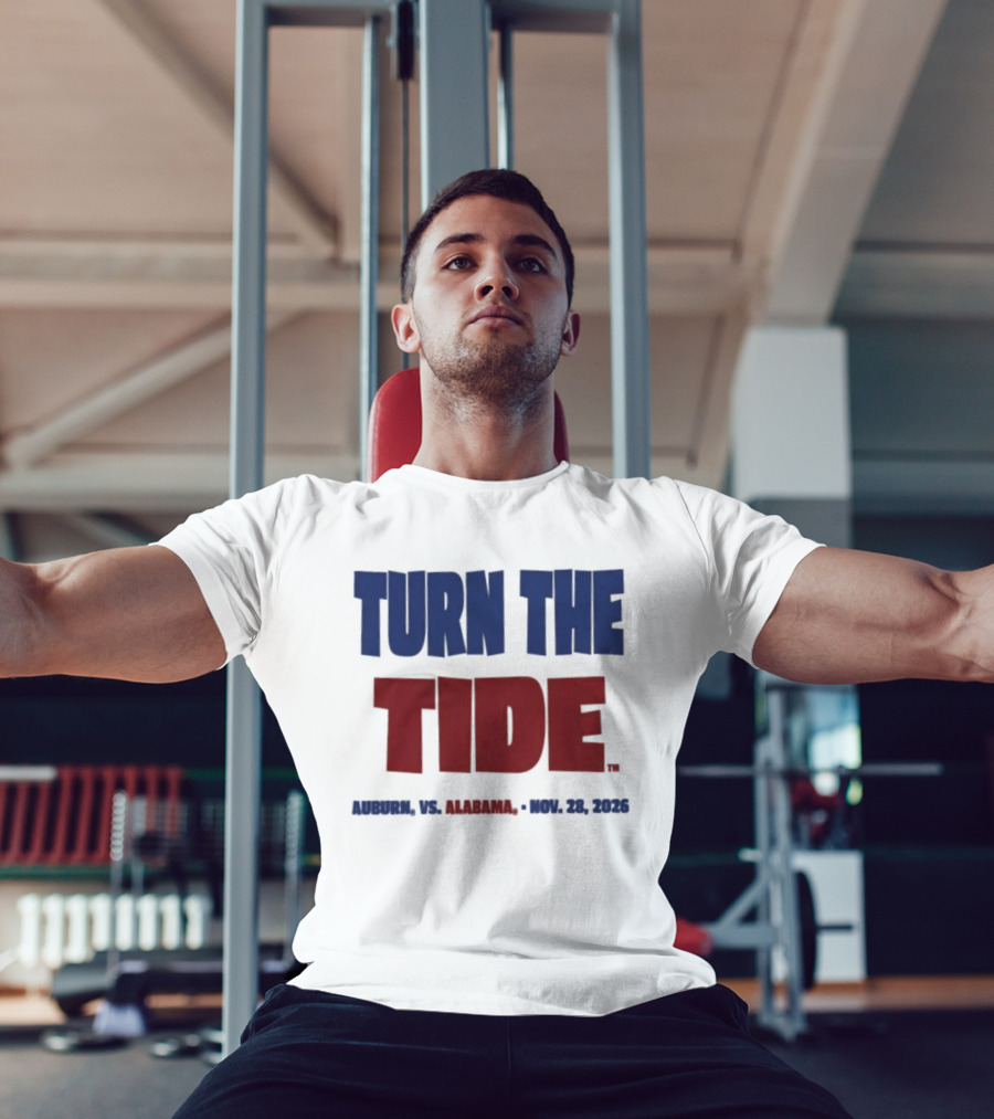 Auburn Vs Alabama Turn The Tide Nov 28 2026 T-Shirt