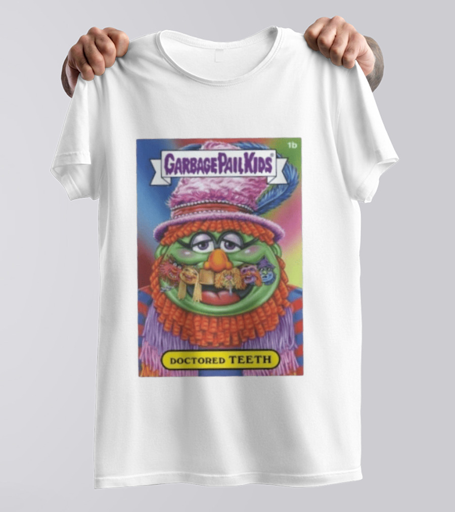 Garbage Pail Kids Doctored Teeth Muppets Mashup T-Shirt