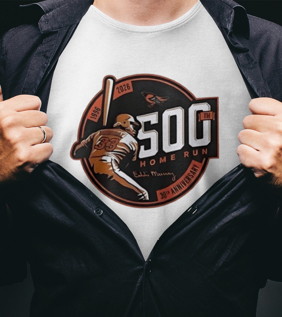Eddie Murray 500th Home Run 30th Anniversary 1996 2026 T-Shirt