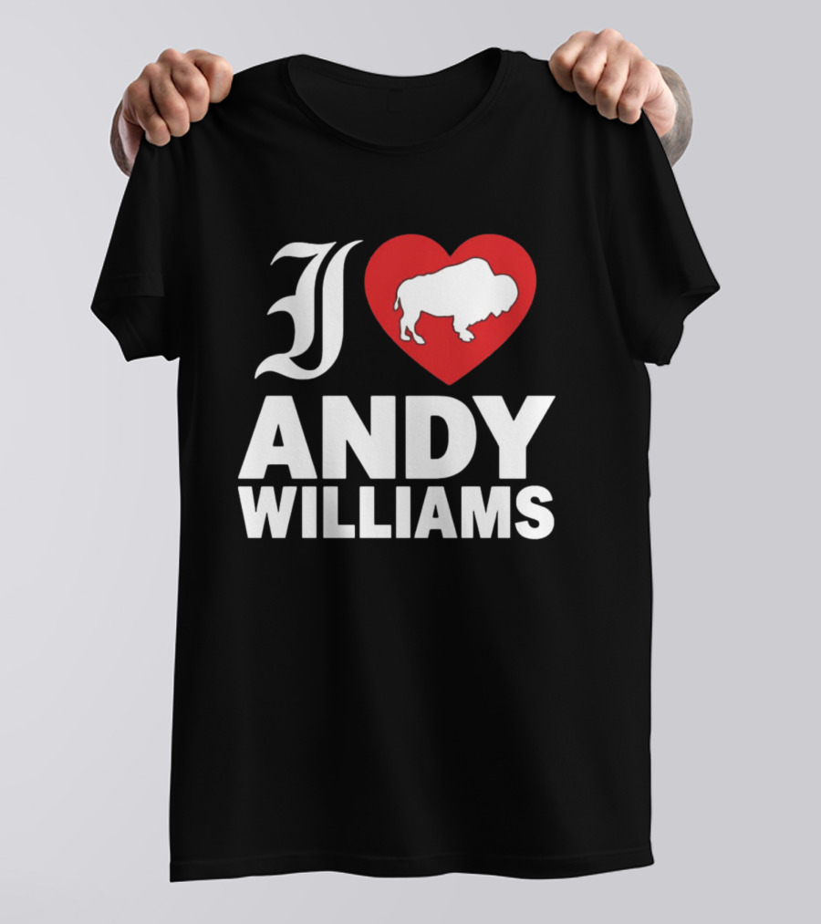 Andy Williams 2026 I Heart Buffalo T-Shirt