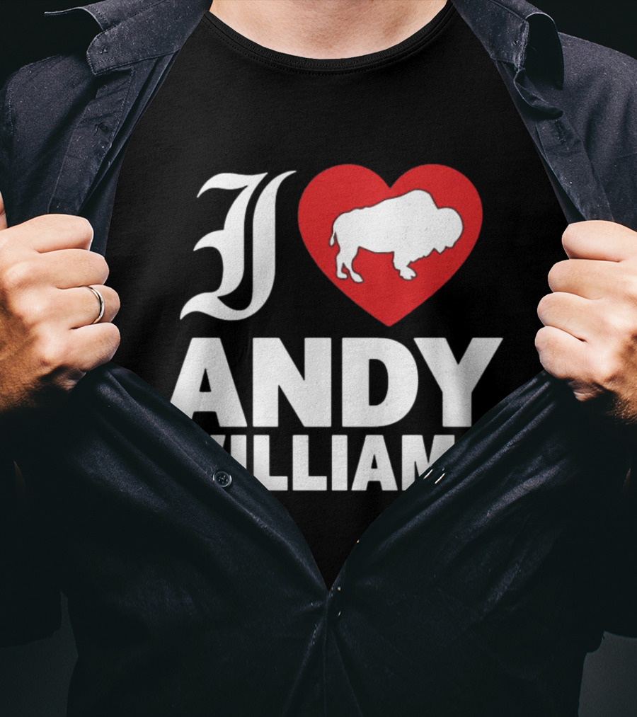 Andy Williams 2026 I Heart Buffalo T-Shirt