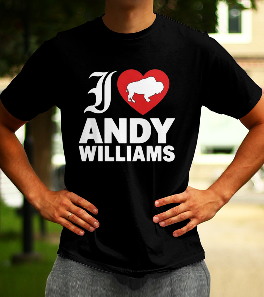 Andy Williams 2026 I Heart Buffalo T-Shirt