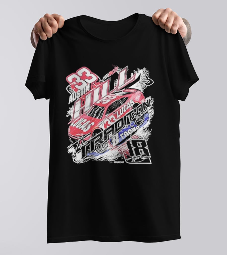 Austin Hill 33 Lucas Oil RCR NASCAR Racing Car Classic Ink T-Shirt