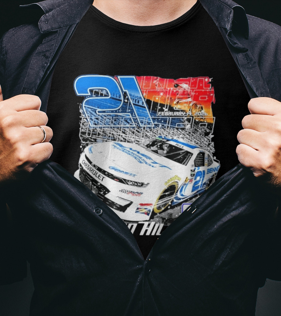 Austin Hill Richard Childress Racing February 2026 United Rentals 300 Daytona Race Winner Chevrolet 21 T-Shirt