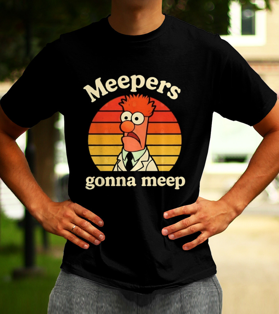 Meepers Gonna Meep Beaker Retro Muppets T-Shirt