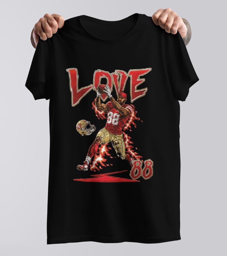 Marquise Goodwin San Francisco 49ers Number 88 Catching Football Love T-Shirt