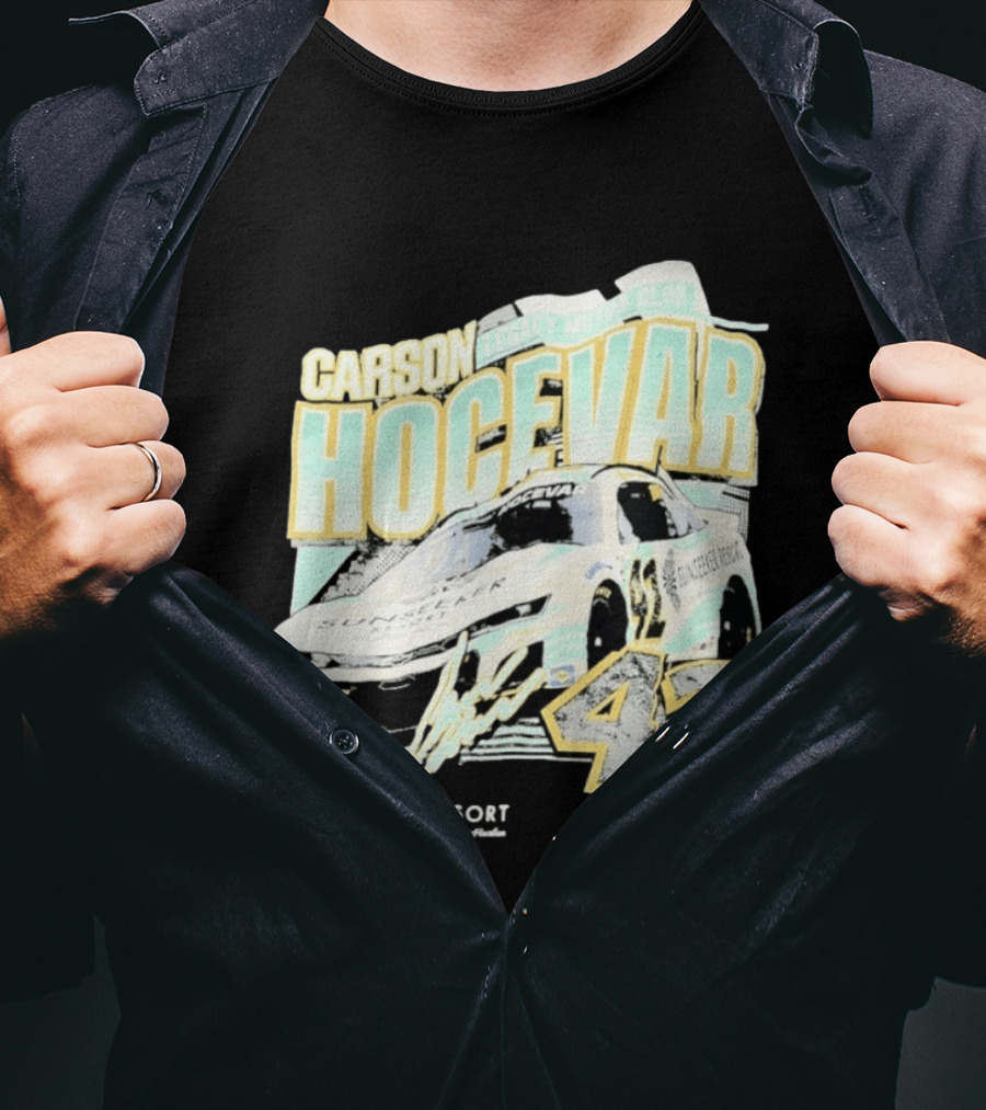 Carson Hocevar Legacy Motor Club 42 Sunseeker Resort NASCAR Racing T-Shirt
