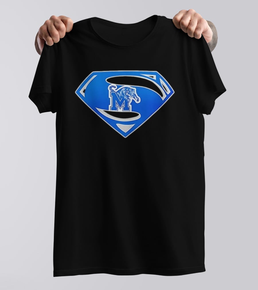 Superman Memphis Tigers NCAA College Basketball T-Shirt