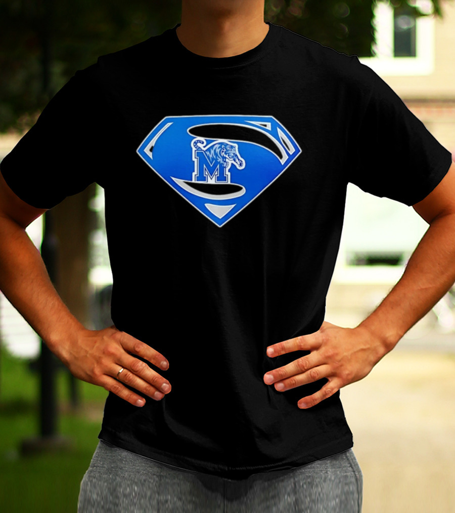 Superman Memphis Tigers NCAA College Basketball T-Shirt