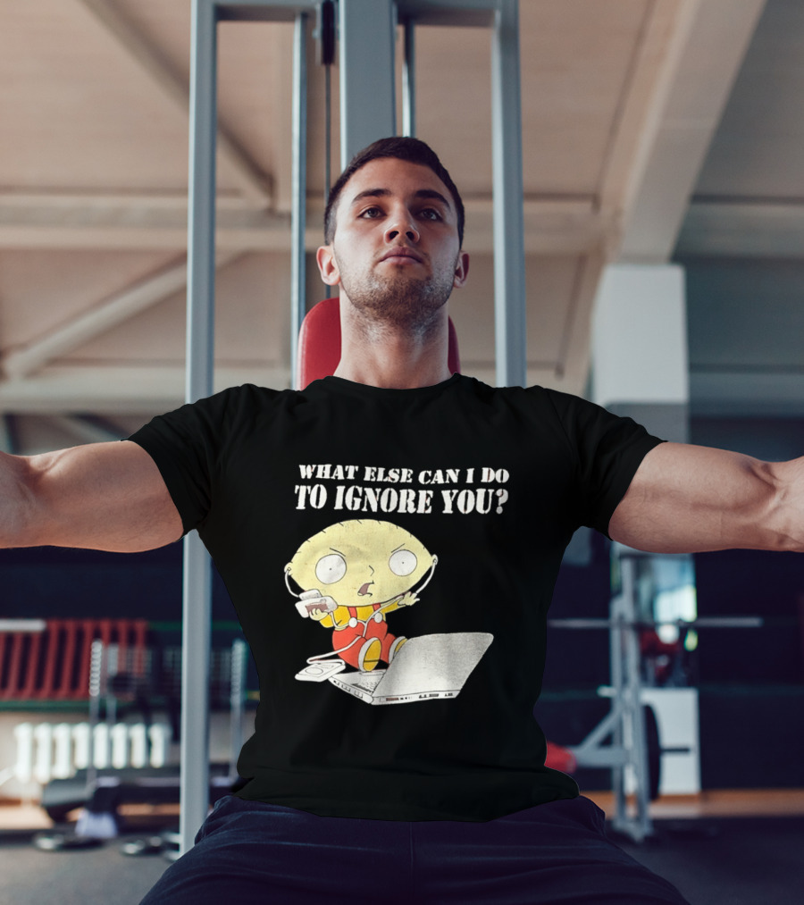 Stewie Griffin What Else Can I Do To Ignore You Laptop Headphones T-Shirt