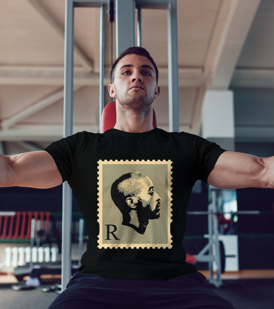 Tupac Shakur Black Postage Stamp Profile 2Pac T-Shirt