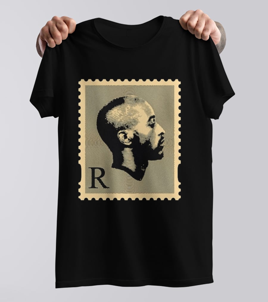 Tupac Shakur Black Postage Stamp Profile 2Pac T-Shirt