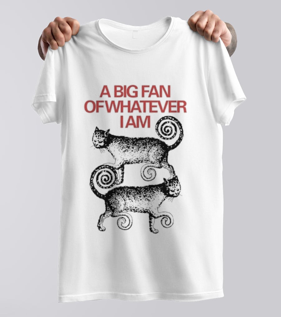 A Big Fan Of Whatever I Am Spiral Cats T-Shirt