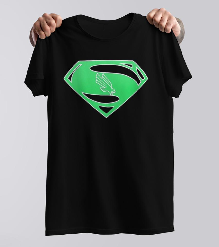 North Texas Mean Green UNT Superman T-Shirt
