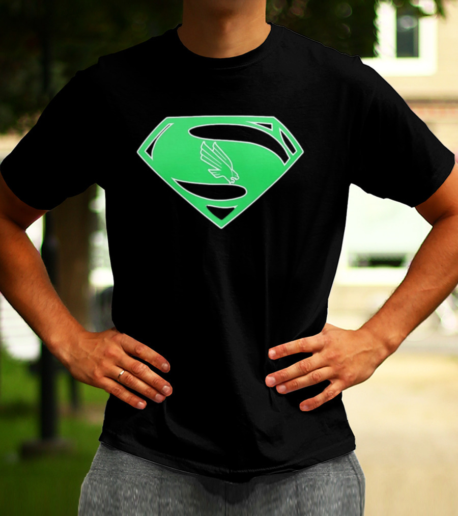 North Texas Mean Green UNT Superman T-Shirt
