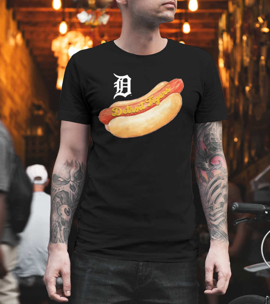 Detroit Tigers Youth Tiny Turnip Hot Dog T-Shirt