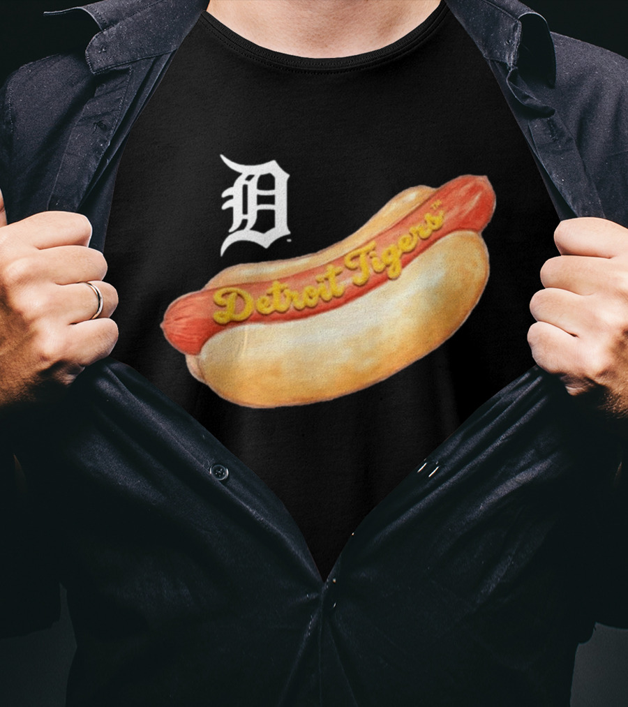 Detroit Tigers Youth Tiny Turnip Hot Dog T-Shirt