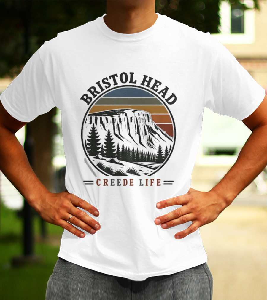 Bristol Head Creede Life Mountain Sunset Scenery T-Shirt