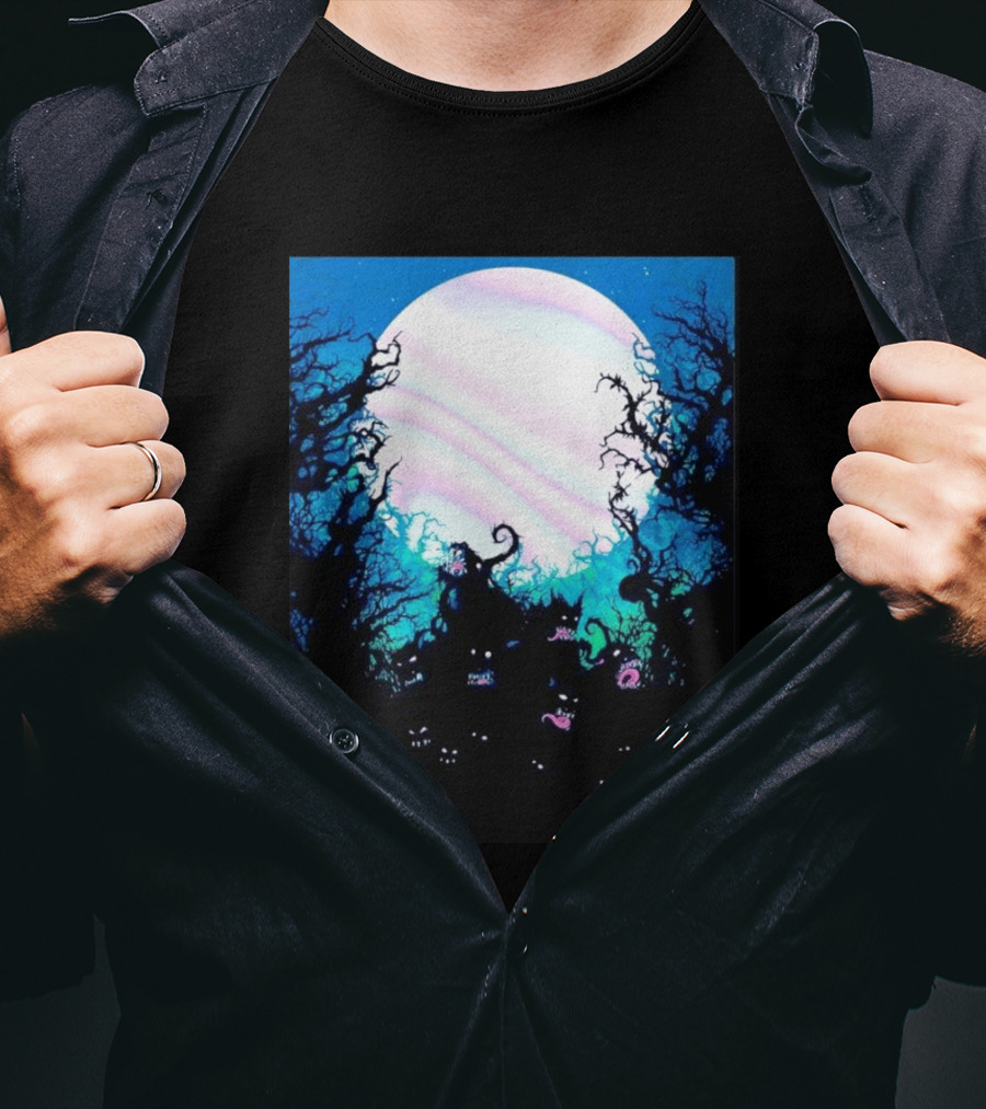 Gallows Orchestra Of Wolves Collection Full Moon Enchanted Forest Creatures T-Shirt