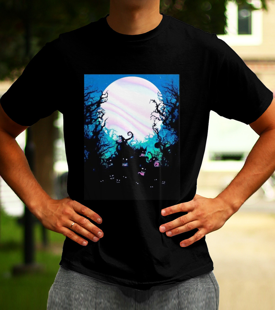 Gallows Orchestra Of Wolves Collection Full Moon Enchanted Forest Creatures T-Shirt