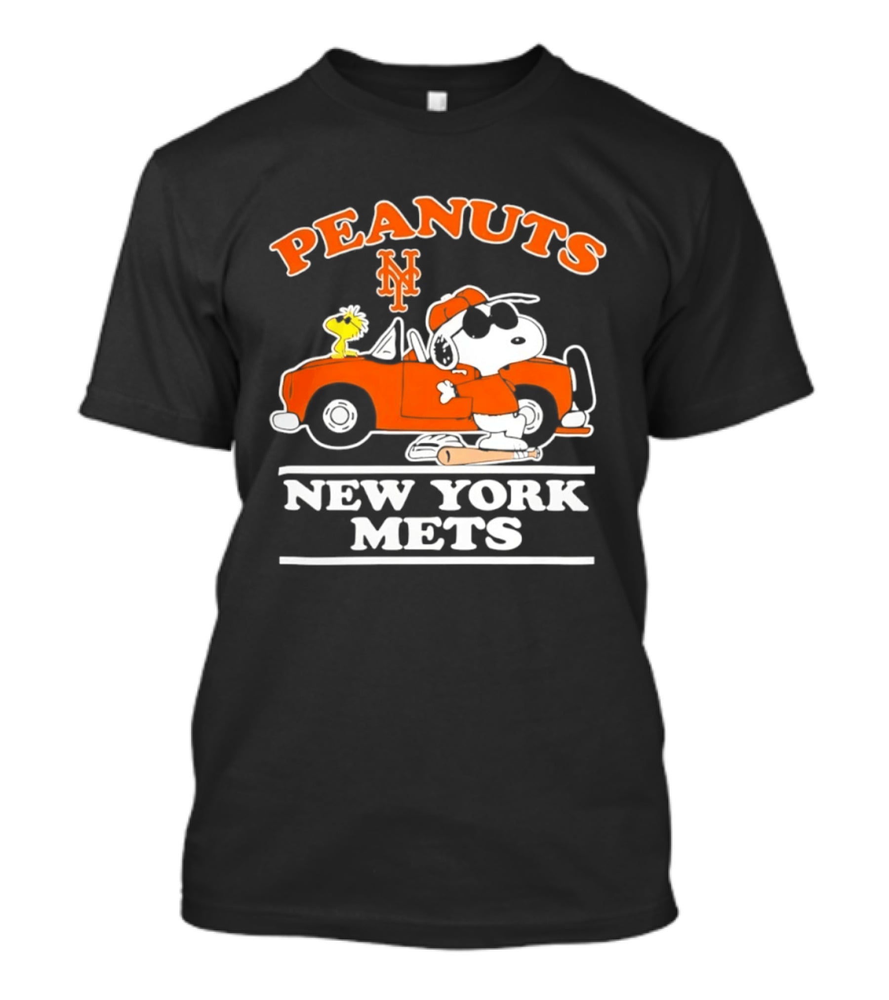 Peanuts Snoopy Woodstock New York Mets MLB Fan Gear T-Shirt