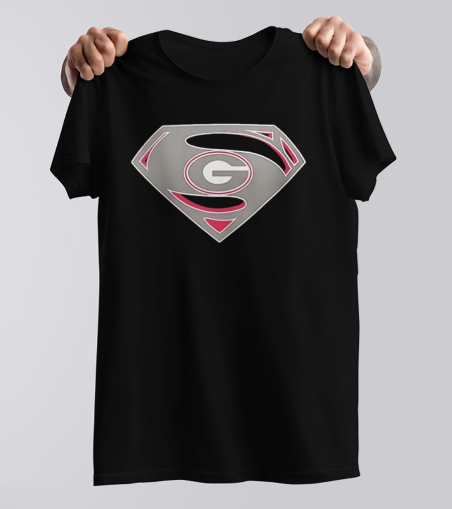 Georgia Bulldogs Superman UGA College Football G T-Shirt