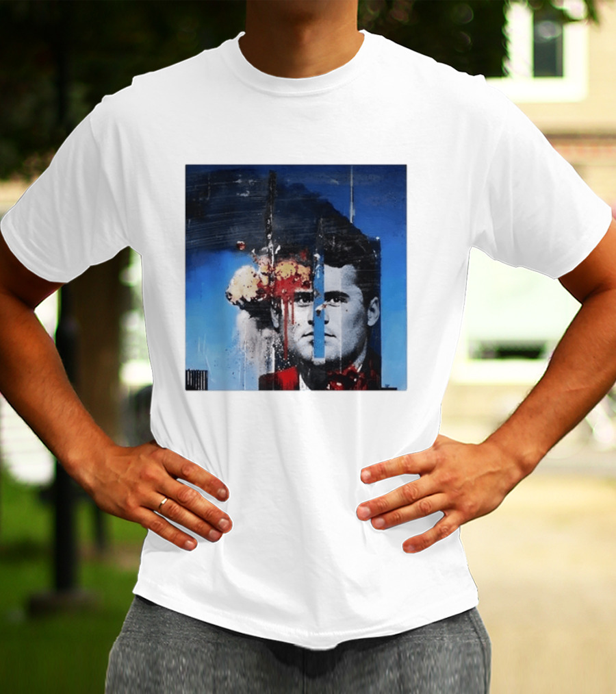 Charlie Kirk September 11 Twin Towers Collage T-Shirt