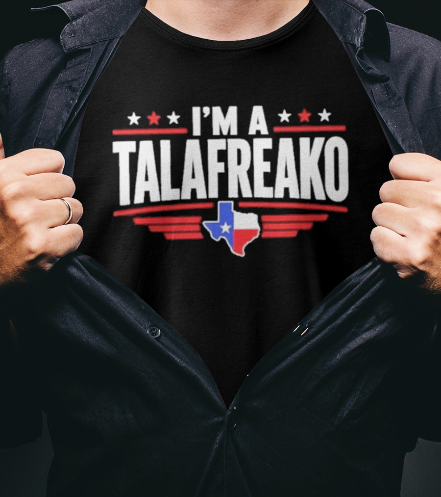 I'm A Talafreako Texas Map Stars Red White Blue T-Shirt