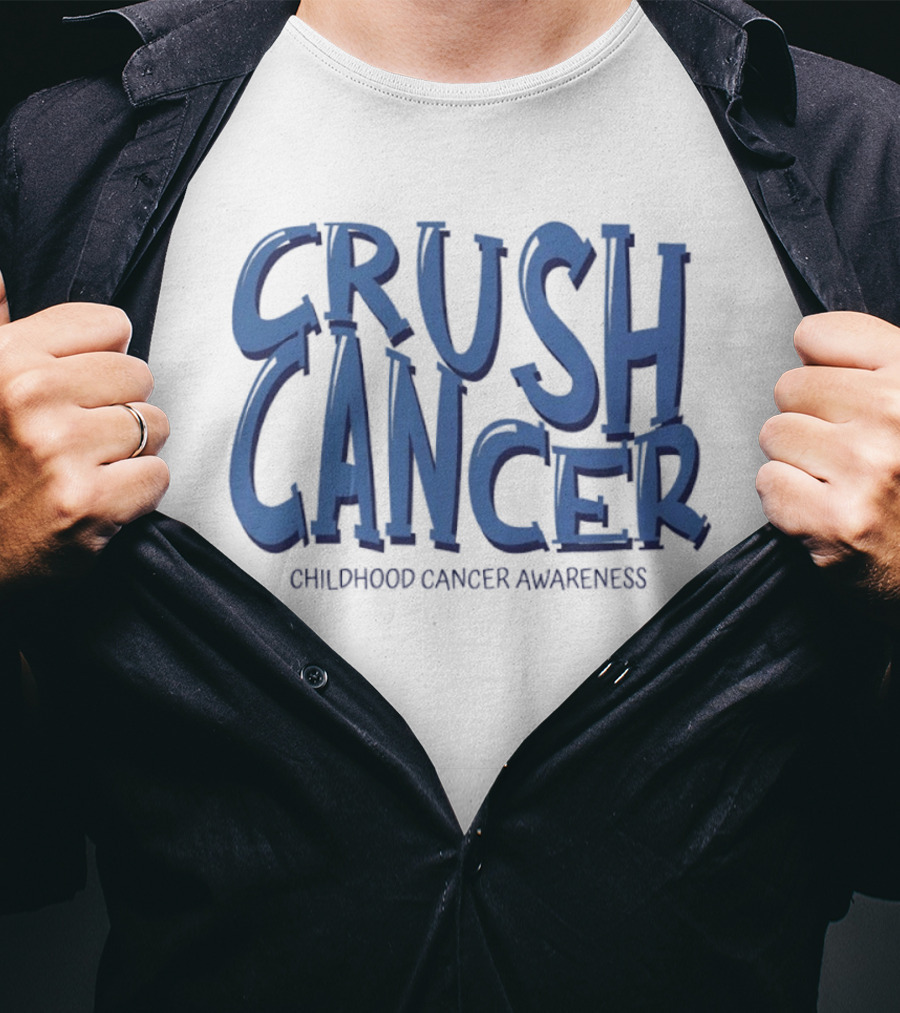 Crush Cancer Childhood Cancer Awareness T-Shirt