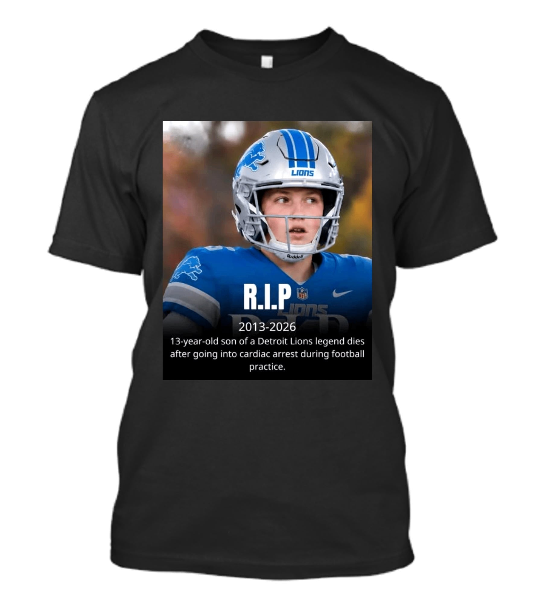 Rip Caden Sorrell Detroit Lions 2013 2026 T-Shirt