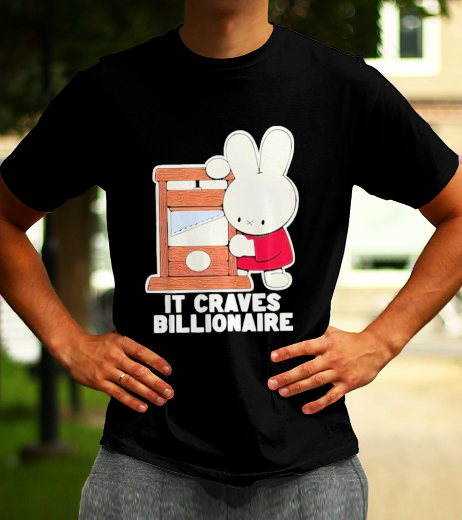 Villionaire Rabbit It Craves Billionaire Guillotine Red T-Shirt