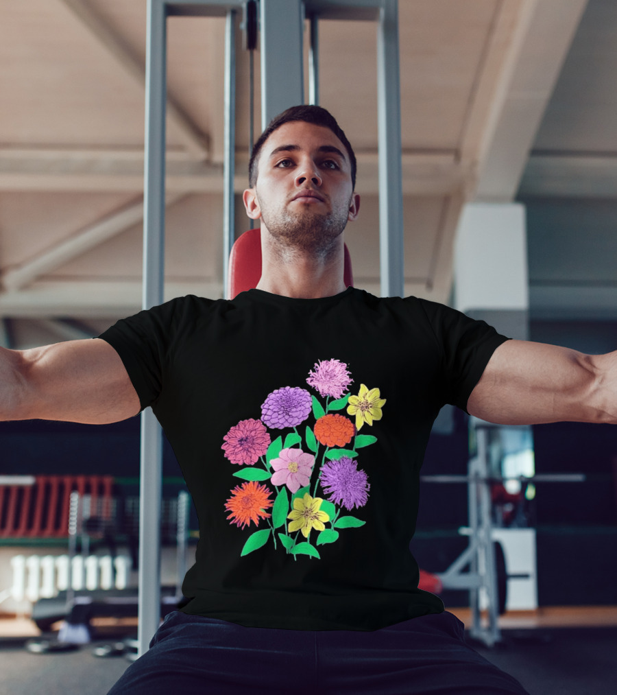 Jane Colby Colorful Floral Arrangement T-Shirt