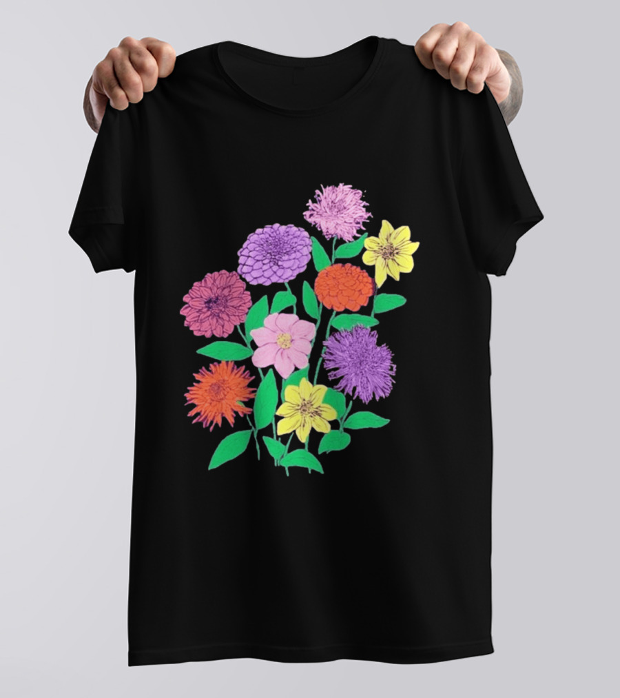 Jane Colby Colorful Floral Arrangement T-Shirt